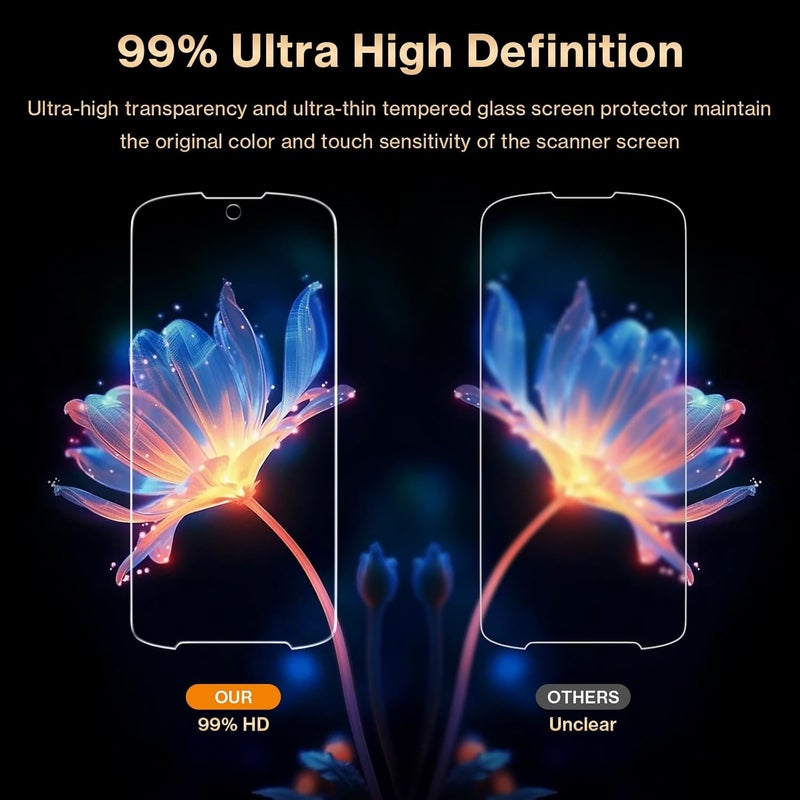 EXCEMO TC15 Tempered Glass Screen Protector for Zebra Symbol TN28 TC15 Barcode Scanner Handheld Mobile Computer, 6.5 Inch Display Protective Film, Case Friendly (3Pcs) - Image 5